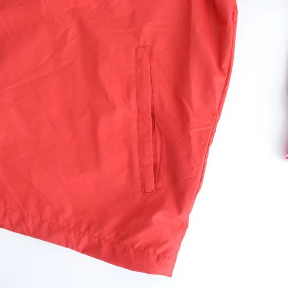 Antigua Red  Quarter Zip w Removable Sleeves Golf Windbreaker Size Medium - Picture 7 of 11